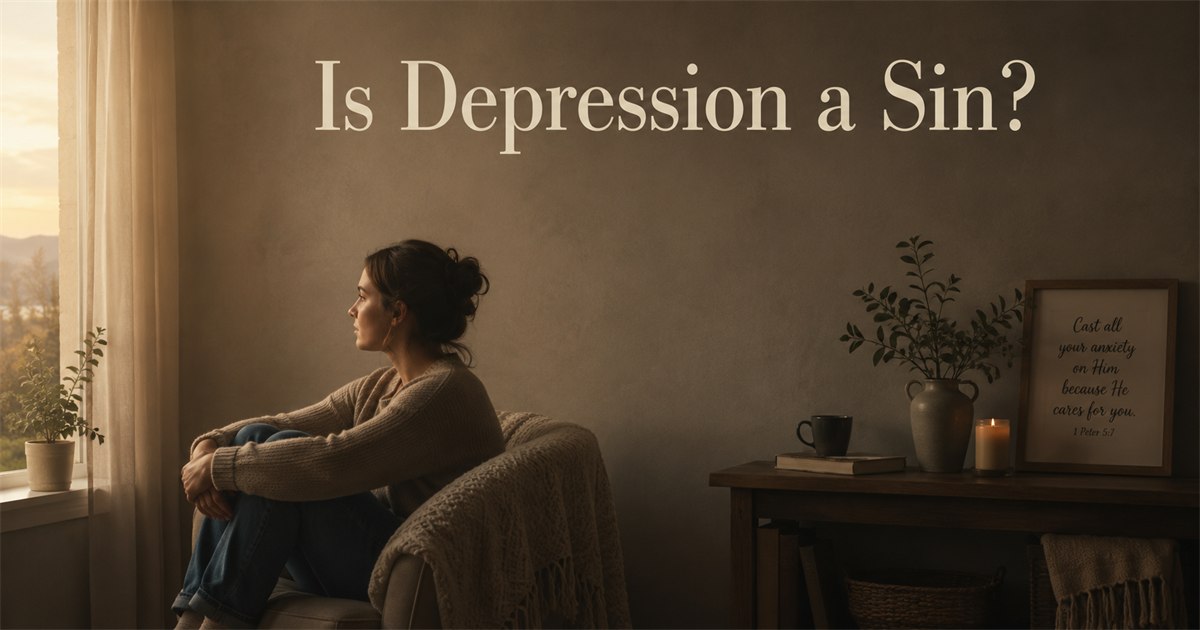 Person sitting quietly in dim light